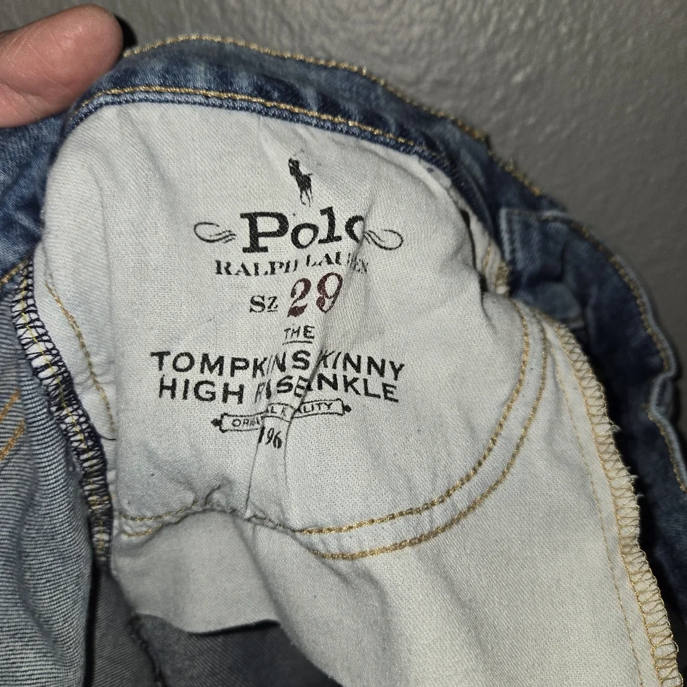 Polo Ralph Lauren Tompskins Skinny High Rise Ankle Size 29